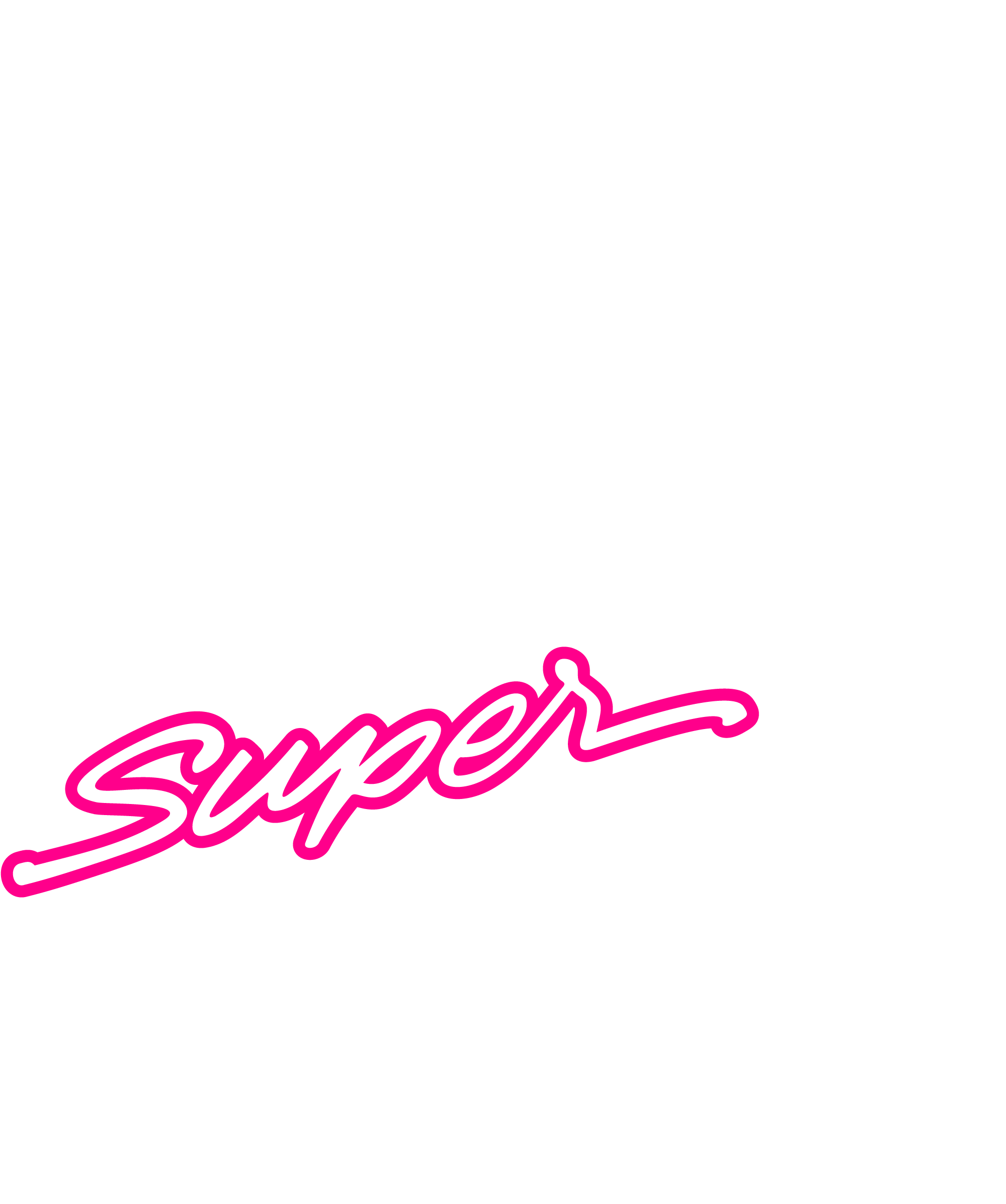 Super Abari Pink and Black Logo